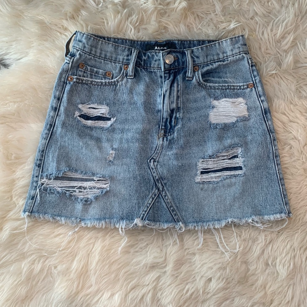 Aero Mini Jean Skirt